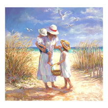 Charger l&#39;image dans la galerie, Famille - diamant rond complet - 30x30cm
