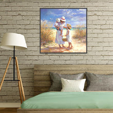 Charger l&#39;image dans la galerie, Famille - diamant rond complet - 30x30cm
