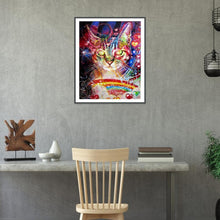 Charger l&#39;image dans la galerie, Chat de nouveauté - diamant rond complet - 40x30cm
