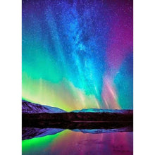 Charger l&#39;image dans la galerie, Ciel de fantaisie - diamant rond complet - 40x30cm
