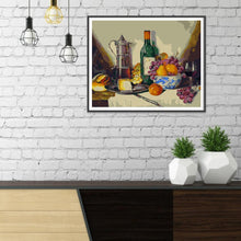 Charger l&#39;image dans la galerie, Bouteille - diamant rond complet - 35x35cm
