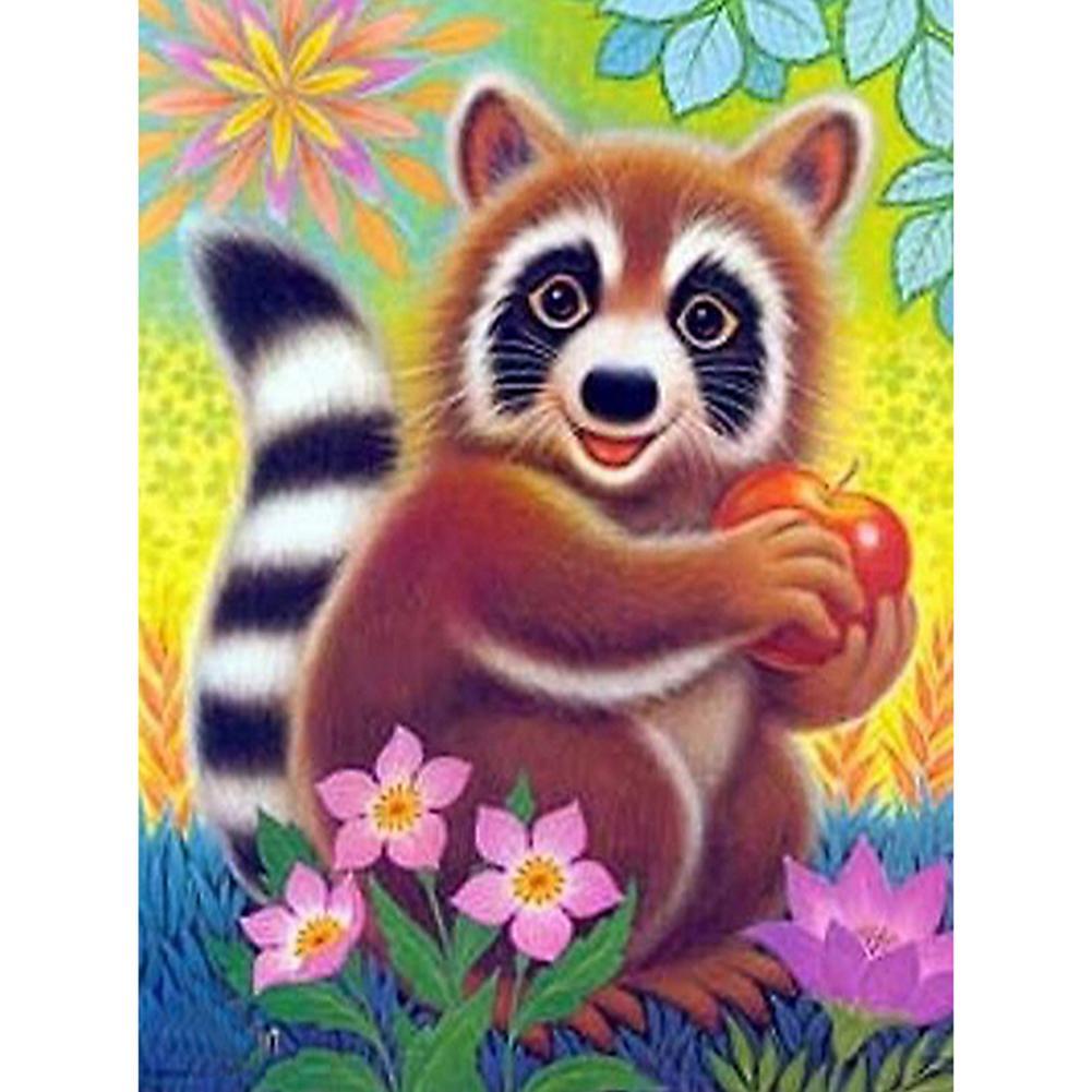 Panda heureux - peinture complète de diamant - 40x30cm