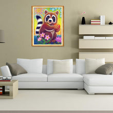 Charger l&#39;image dans la galerie, Panda heureux - peinture complète de diamant - 40x30cm
