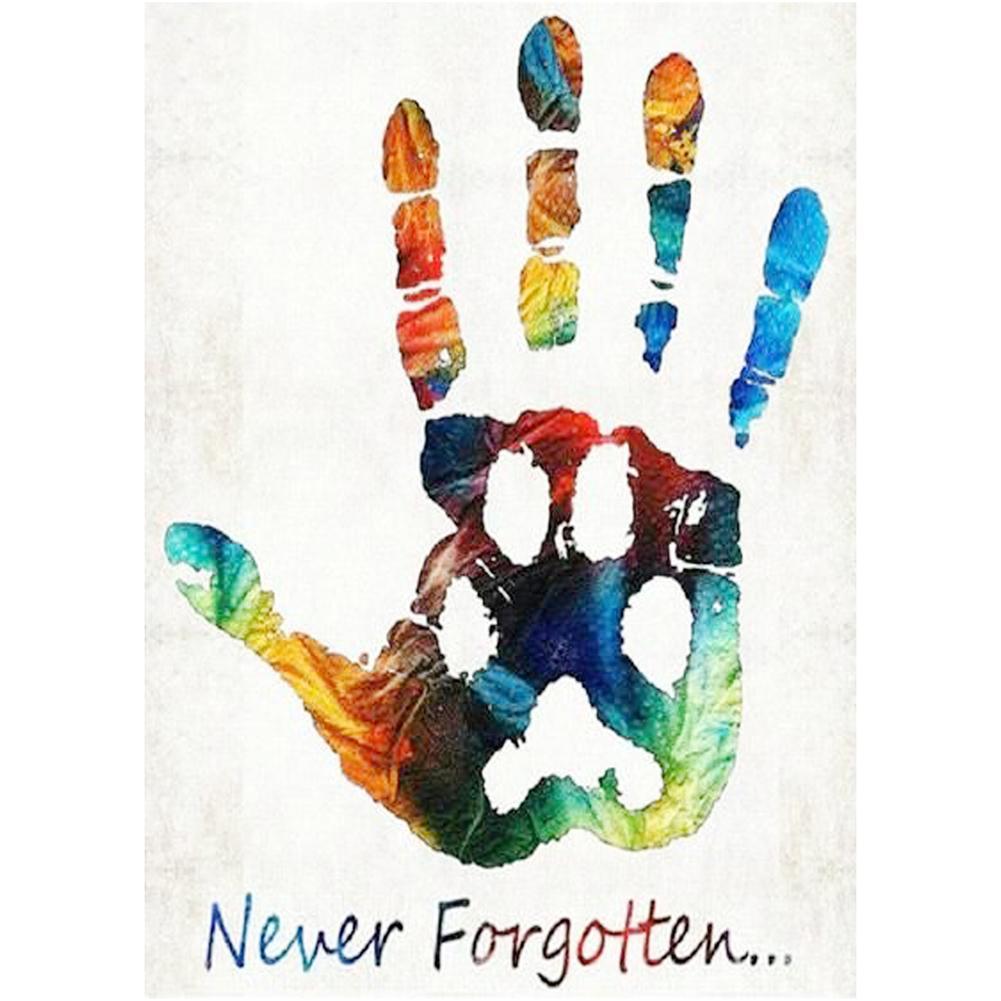 Forever hand - diamant rond complet - 40x30cm