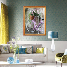 Charger l&#39;image dans la galerie, Fleurs voiture - diamant rond complet - 40x30cm
