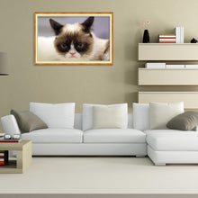 Charger l&#39;image dans la galerie, Chat - diamant rond complet - 40x30cm
