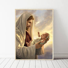 Charger l&#39;image dans la galerie, Maman enfants - diamant rond complet - 30x40cm
