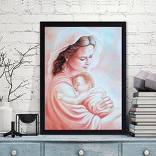 Charger l&#39;image dans la galerie, Maman enfants - diamant rond complet - 30x40cm
