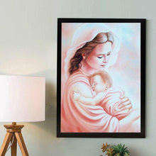 Charger l&#39;image dans la galerie, Maman enfants - diamant rond complet - 30x40cm
