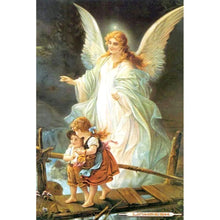 Charger l&#39;image dans la galerie, Maman enfants - diamant rond complet - 30x40cm
