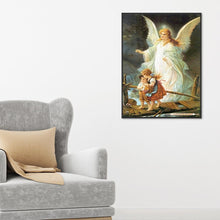 Charger l&#39;image dans la galerie, Maman enfants - diamant rond complet - 30x40cm
