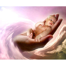 Charger l&#39;image dans la galerie, Maman enfants - diamant rond complet - 40x30cm
