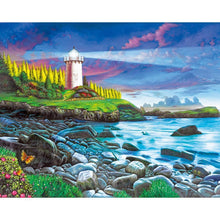 Charger l&#39;image dans la galerie, Paysage - diamant rond complet - 40x30cm
