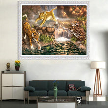 Charger l&#39;image dans la galerie, Animaux mignons - diamant rond complet - 40x30cm
