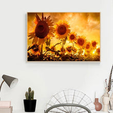Charger l&#39;image dans la galerie, Fleur - diamant rond complet - 40x30cm
