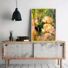 Charger l&#39;image dans la galerie, Fleur - diamant rond complet - 40x30cm
