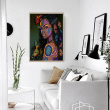 Charger l&#39;image dans la galerie, Caractère - diamant rond complet - 30x40cm
