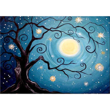 Charger l&#39;image dans la galerie, Arbre de lune - peinture de diamant plein - 40x30cm
