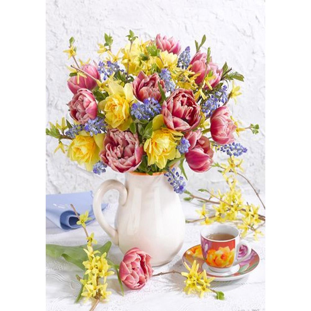 Bouquet - diamant rond complet - 30x40cm