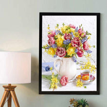 Charger l&#39;image dans la galerie, Bouquet - diamant rond complet - 30x40cm
