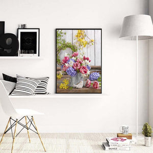 Bouquet - diamant rond complet - 30x40cm