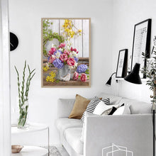 Charger l&#39;image dans la galerie, Bouquet - diamant rond complet - 30x40cm
