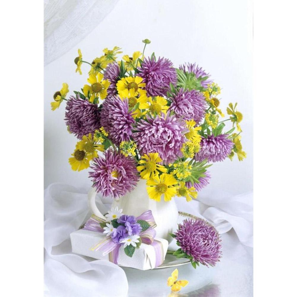 Bouquet - diamant rond complet - 30x40cm