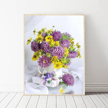 Charger l&#39;image dans la galerie, Bouquet - diamant rond complet - 30x40cm
