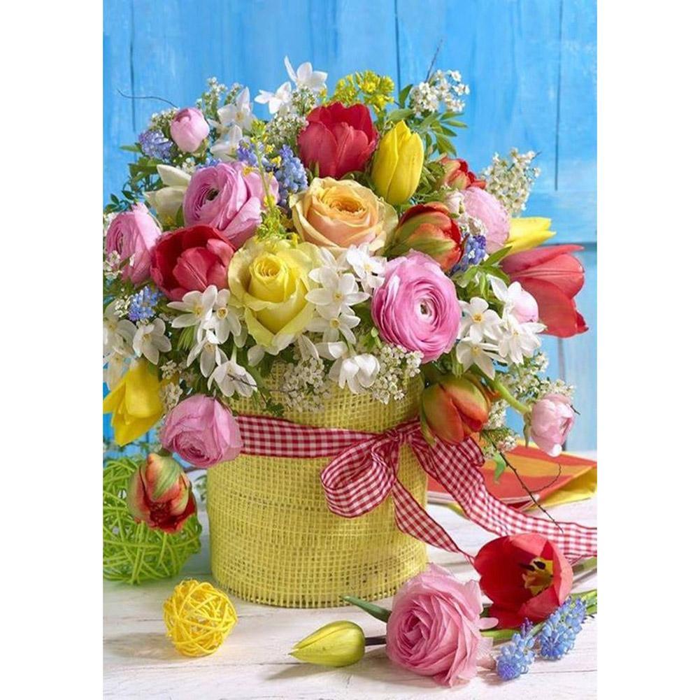 Bouquet - diamant rond complet - 30x40cm