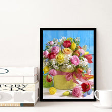 Charger l&#39;image dans la galerie, Bouquet - diamant rond complet - 30x40cm
