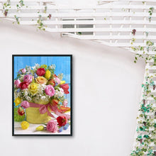 Charger l&#39;image dans la galerie, Bouquet - diamant rond complet - 30x40cm
