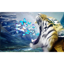 Charger l&#39;image dans la galerie, Tigre - diamant rond complet - 40x30cm
