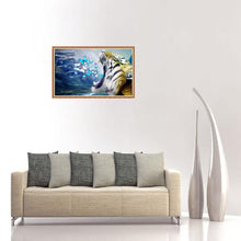 Charger l&#39;image dans la galerie, Tigre - diamant rond complet - 40x30cm
