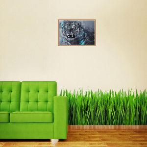 Tigre - diamant rond complet - 40x30cm