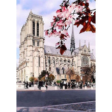 Charger l&#39;image dans la galerie, Notre dame de paris - diamant rond complet - 30x40cm

