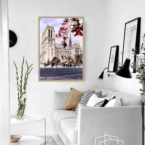 Notre dame de paris - diamant rond complet - 30x40cm