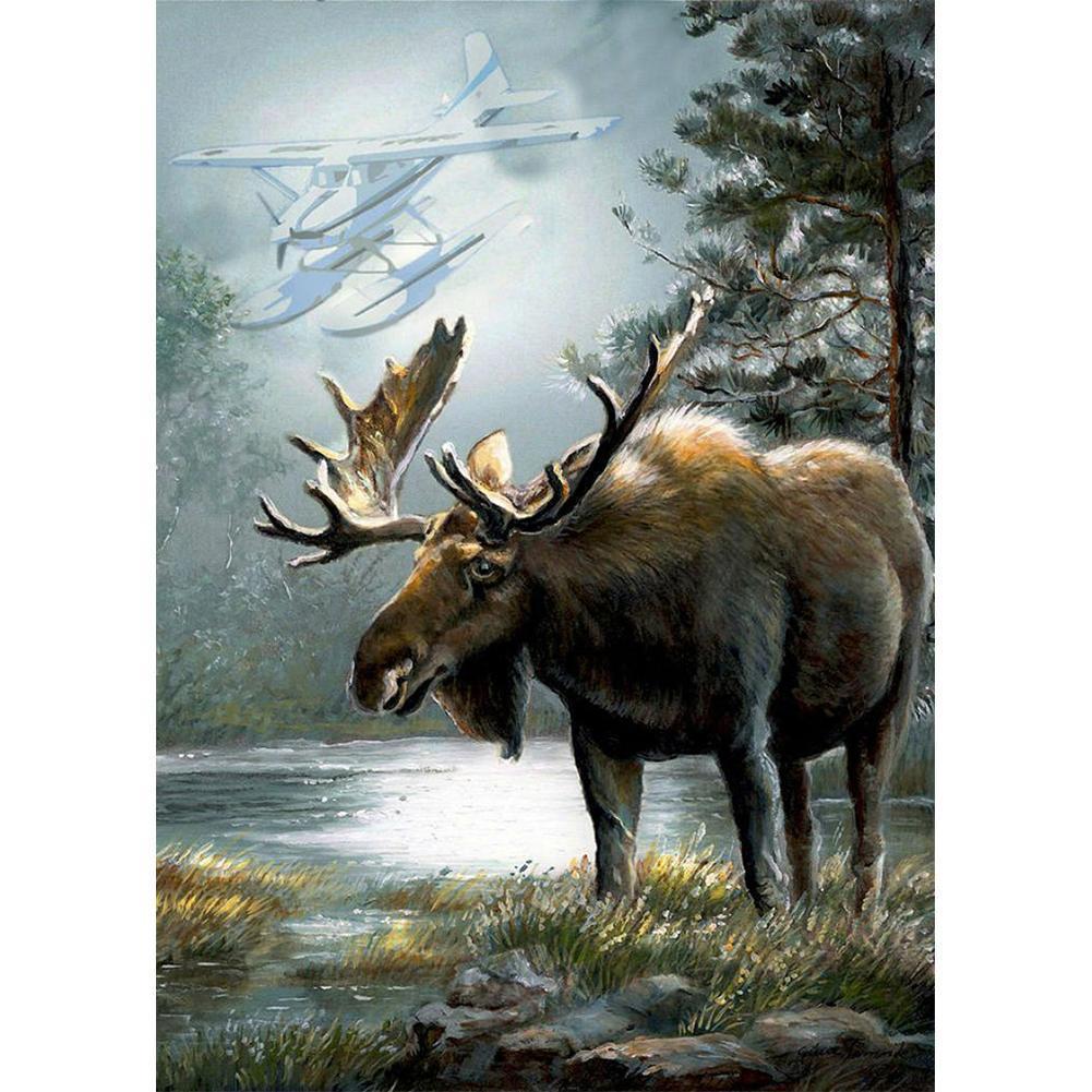 Animal - diamant rond complet - 30x40cm