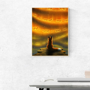 Animal - diamant rond complet - 30x40cm