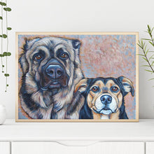 Charger l&#39;image dans la galerie, Animal - diamant rond complet - 40x30cm
