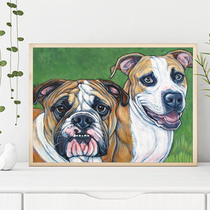 Animal - diamant rond complet - 40x30cm