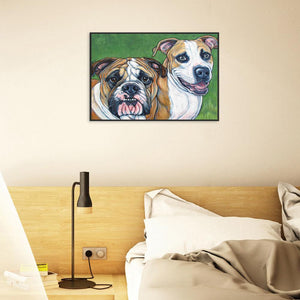 Animal - diamant rond complet - 40x30cm