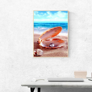 Paysage - diamant rond complet - 30x40cm