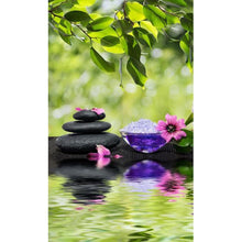 Charger l&#39;image dans la galerie, Fleur - diamant rond complet - 30x48cm
