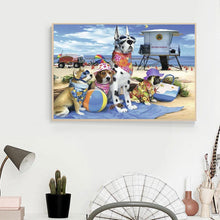 Charger l&#39;image dans la galerie, Mosaïque - diamant rond complet - 40x30cm
