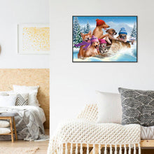 Charger l&#39;image dans la galerie, Mosaïque - diamant rond complet - 40x30cm
