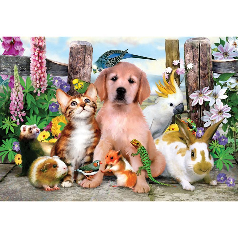 Mosaïque - diamant rond complet - 40x30cm