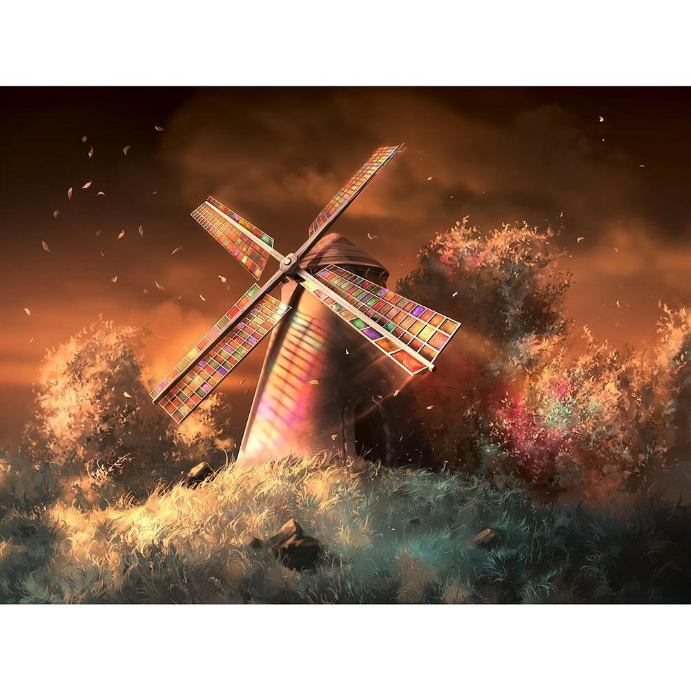 Mosaïque - diamant rond complet - 40x30cm