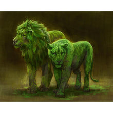 Charger l&#39;image dans la galerie, Animaux - diamant rond complet - 40x30cm
