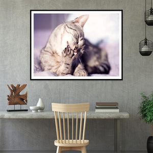Animaux - diamant rond complet - 40x30cm