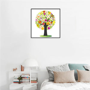 Arbre - diamant rond complet - 30x30cm
